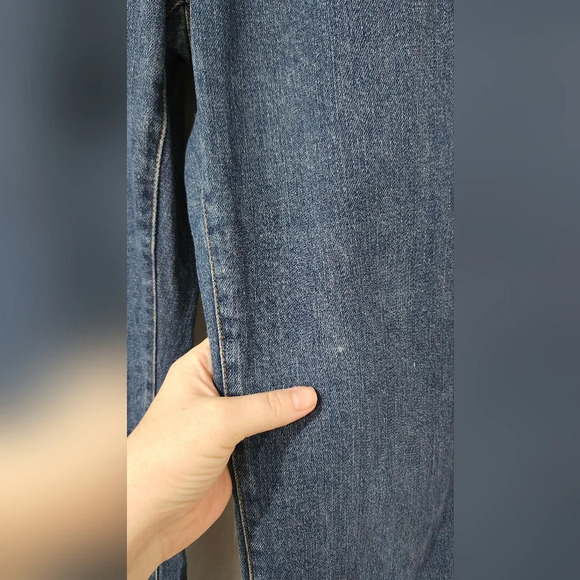 CHAPS Denim Womens Beaded Jeans Size 8 Blue Brown Aztec Cowgirl Western Country - Picture 6 of 7